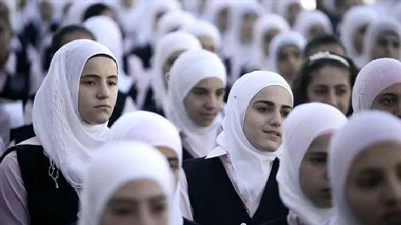 Arab schoolgirls in Jerusalem