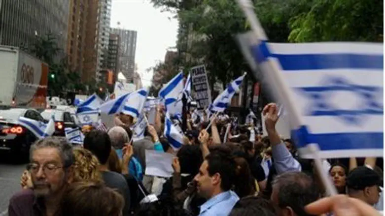 Rallying for Israel in NYC
