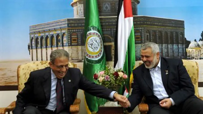 Moussa with Haniyeh