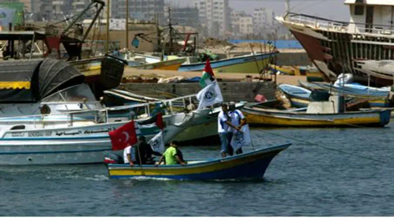 Hamas maritime patrol in Gaza port