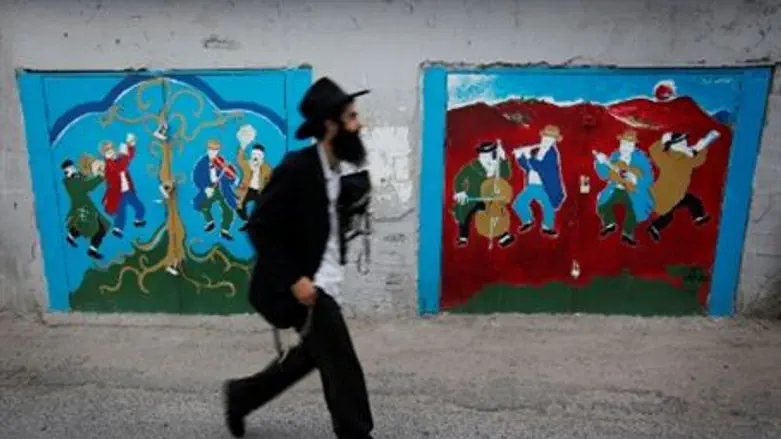 Religious Jew in streets of Tzfat