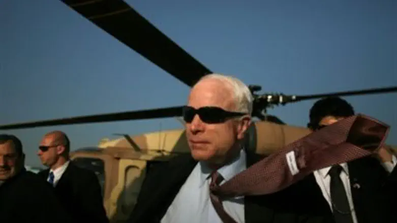 McCain in Israel (file)