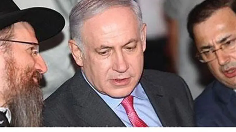 Rabbi Berel Lazar, PM Netanyahu
