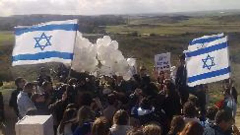 Students Rally near Sderot