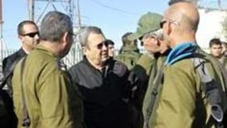 Defense Minister Barak in Yesha