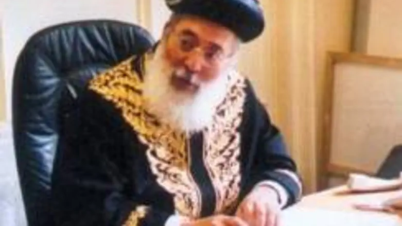 Israel's Sephardic Chief Rabbi Shlomo Amar
