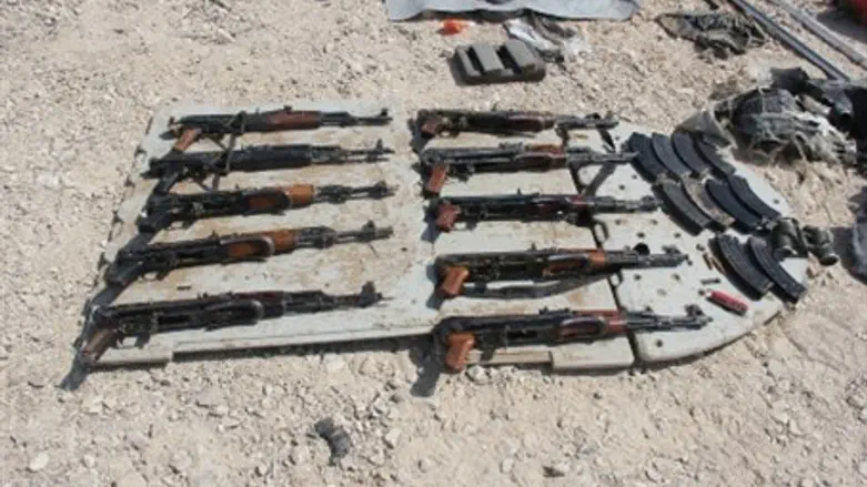Weapons in Dead Sea Smuggling Attempt