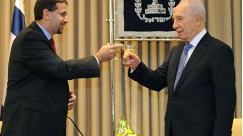 US Ambassador Shapiro and Preident Peres