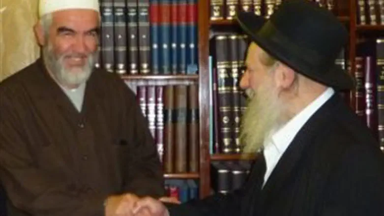 Sheikh with friend.
