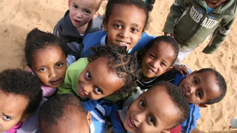 дети из эфиопской общины