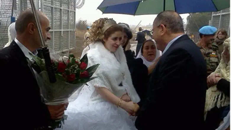 Syrian bride with MK Ayoub Kara