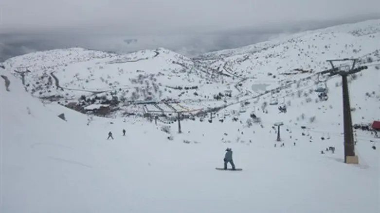 Snow blankets Hermon in Golan Heights