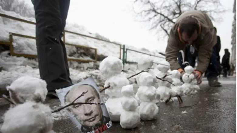 Putin In the Snow