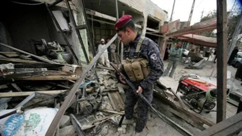 Aftermath of bomb attack in Iraq