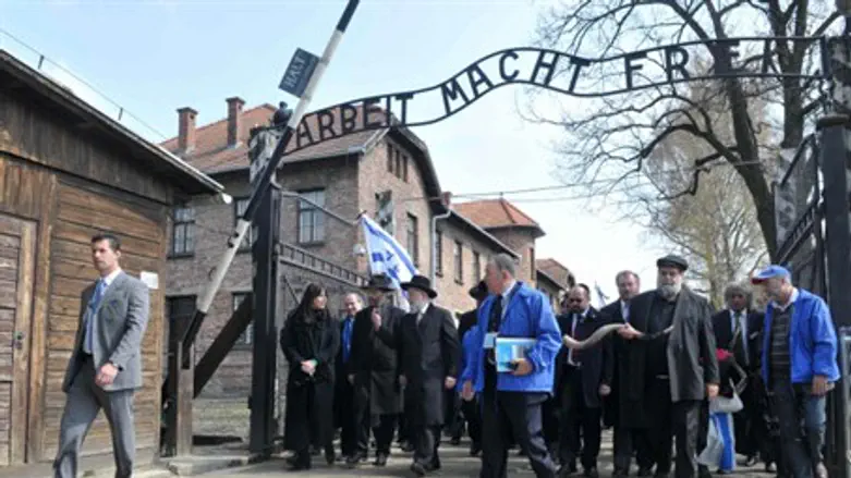 Infamous sign at Auschwitz-Birkenau