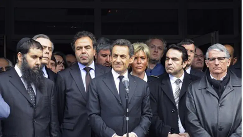 Nicolas Sarkozy at Otzar HaTorah