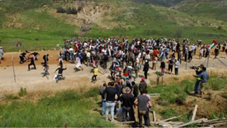 פריצת הגבול הישראלי ב"יום הנכבה" בשנה שעברה