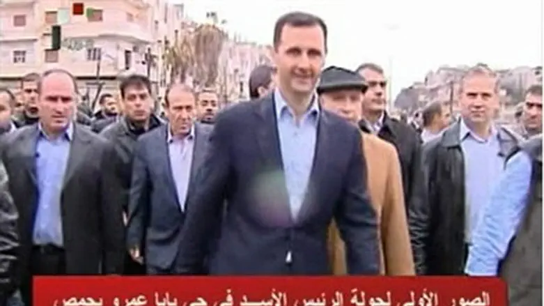 Assad Tours Homs