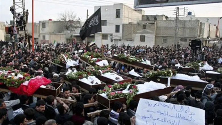 Mass Funeral Near Damascus 26.03.12