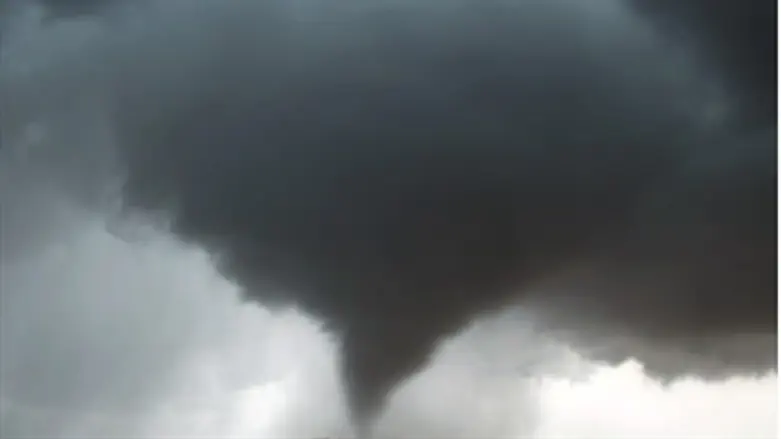  tornado over highway near Moundridge  Kansas