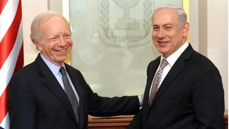 Netanyahu and Senator Lieberman