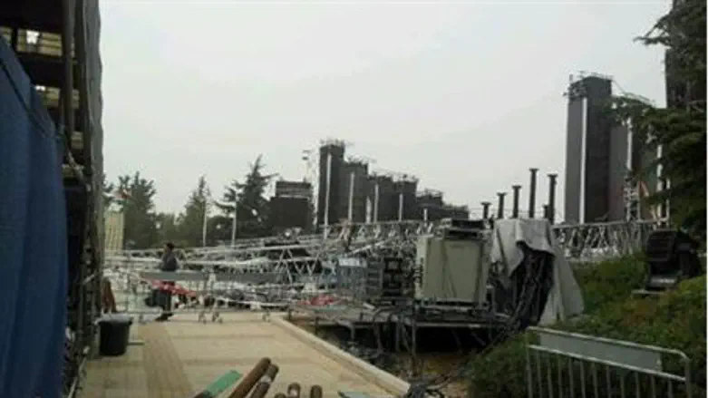 Mt. Herzl Stage Collapse