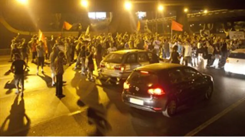 הפגנה בתל אביב אמש