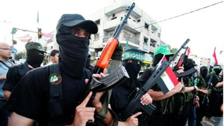 Armed Hamas army in Gaza 