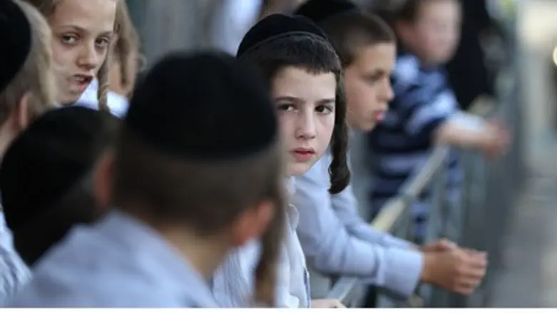 Hareidi-religious boys in Meah Shearim