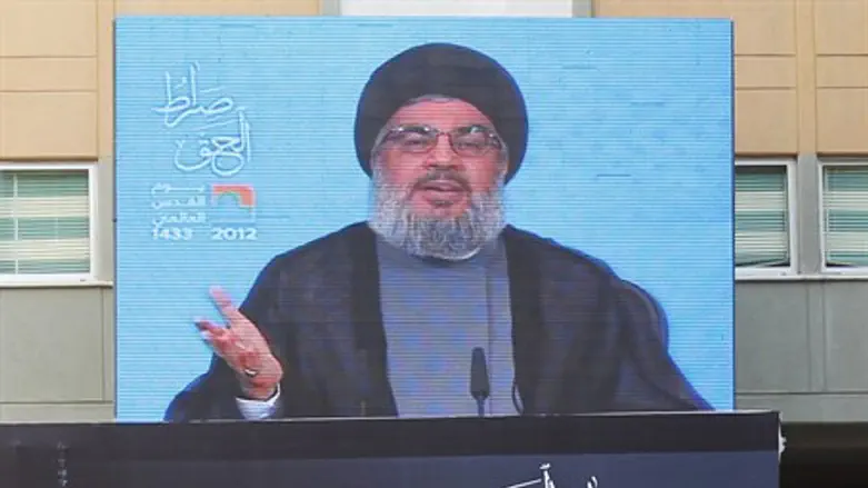 Hizbullah leader Nasrallah addresses his supp