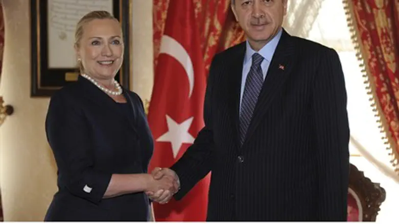 Hillary Clinton with PM Erdogan