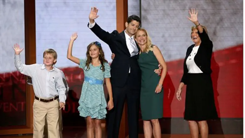 GOP VP candidate Paul Ryan and family