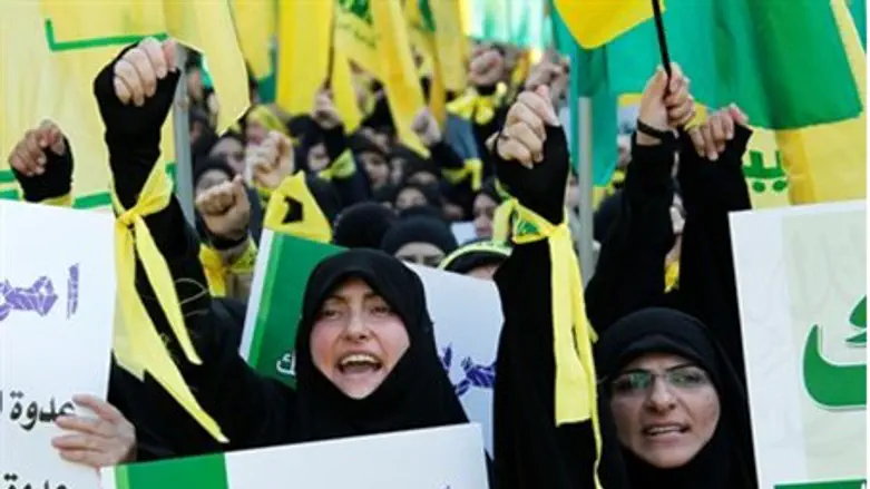 Women supporters of Hizbullah leader Nasralla
