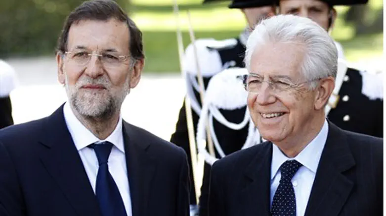 Rajoy with Monti