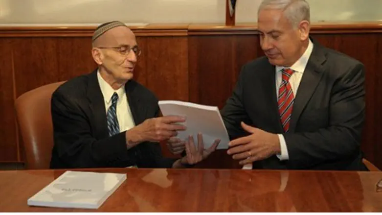 Edmond Levy and Binyamin Netanyahu