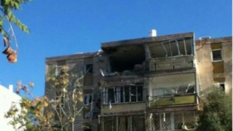 Damaged Home in Kiryat Malachi