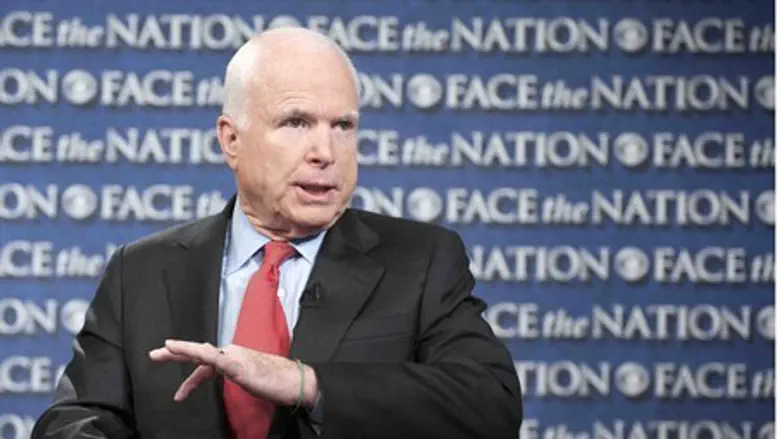 Senator John McCain speaks on CBS' "Face the 