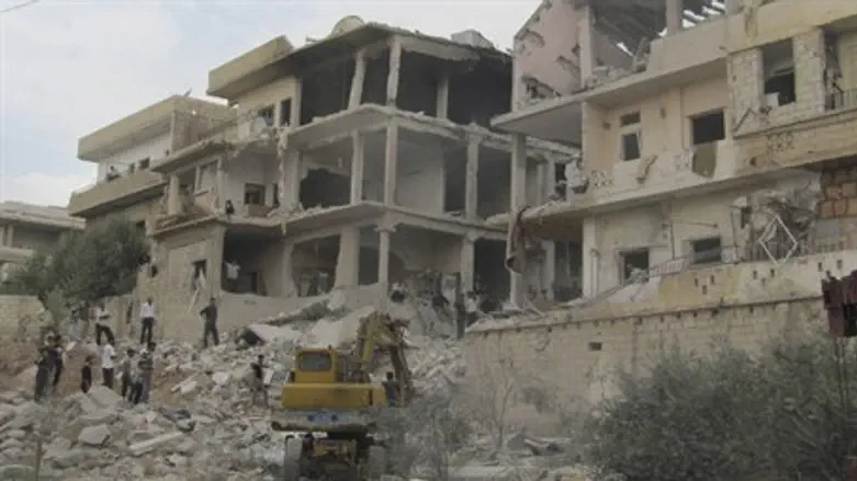 Aftermath of Syrian gov't strike in Dera'a