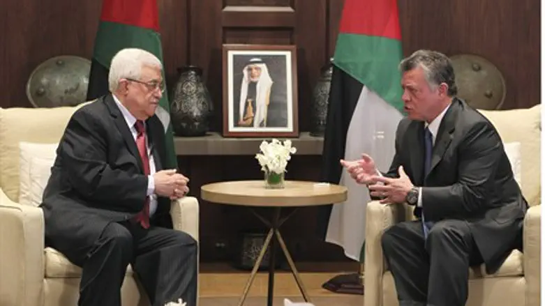 Jordan's King Abdullah meets with PA chairman