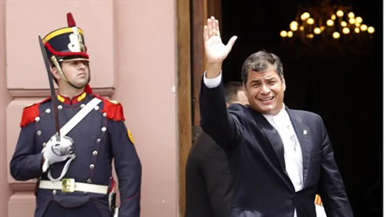 Ecuador's President Rafael Correa in Argentin