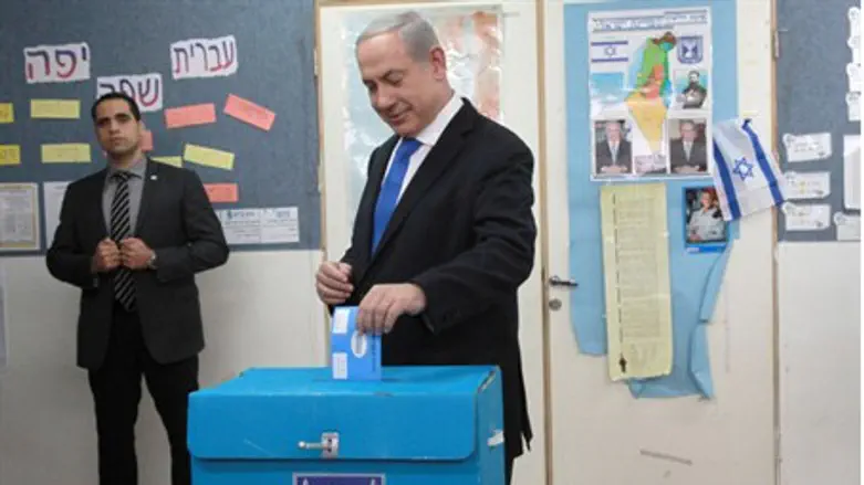 Netanyahu votes