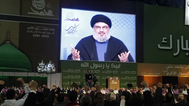Lebanon's Hizbullah leader Sayyed Hassan Nasr