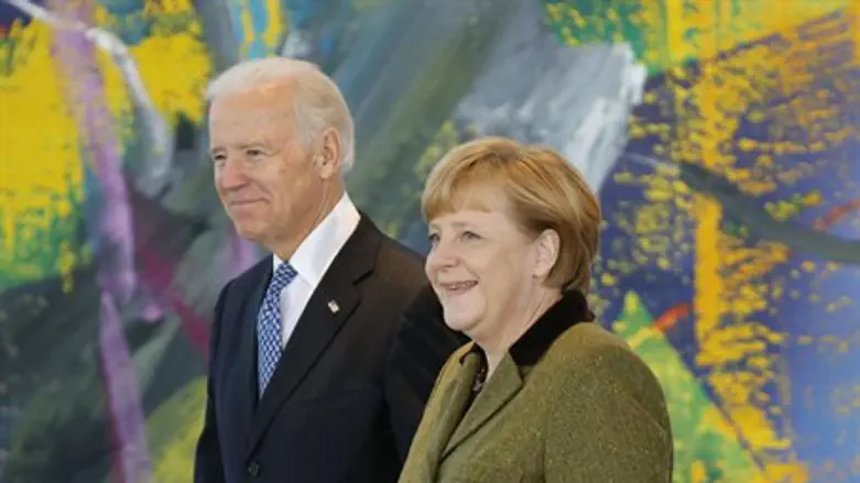 German Chancellor Angela Merkel and U.S. Vice