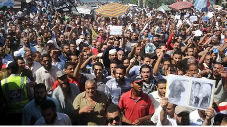 Массовая акция протеста в Египте. Иллюстрация