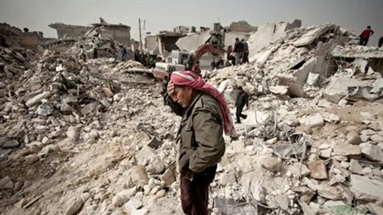 Destruction in Syria (illustrative)