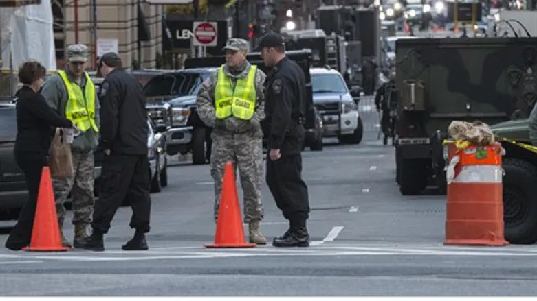 Scene of Boston marathon bombings