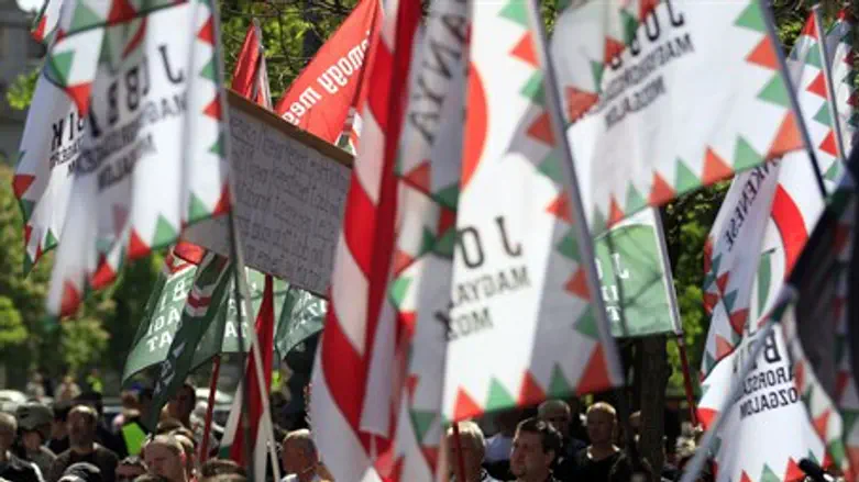 rally of Jobbik supporters