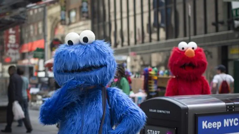 Man dressed as Elmo character in New York Cit