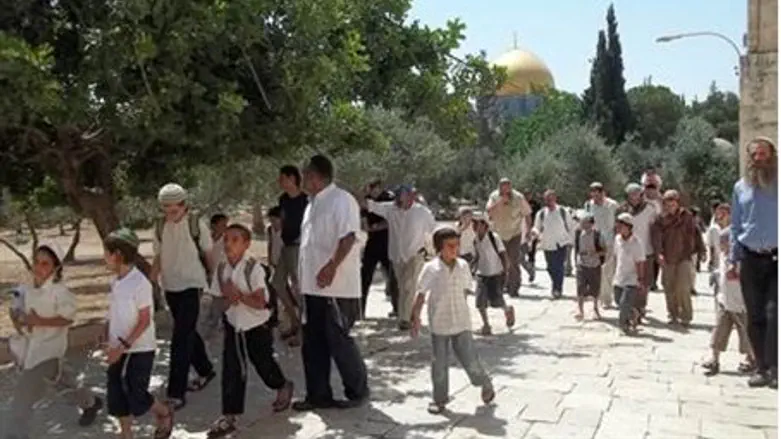 Children on the Temple Mount