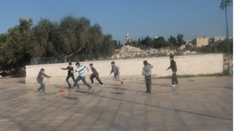 Illustration: Soccer on the Temple Mount